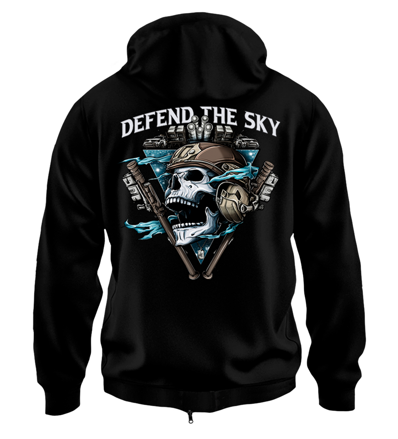 Худі на Застібці Defend The Sky