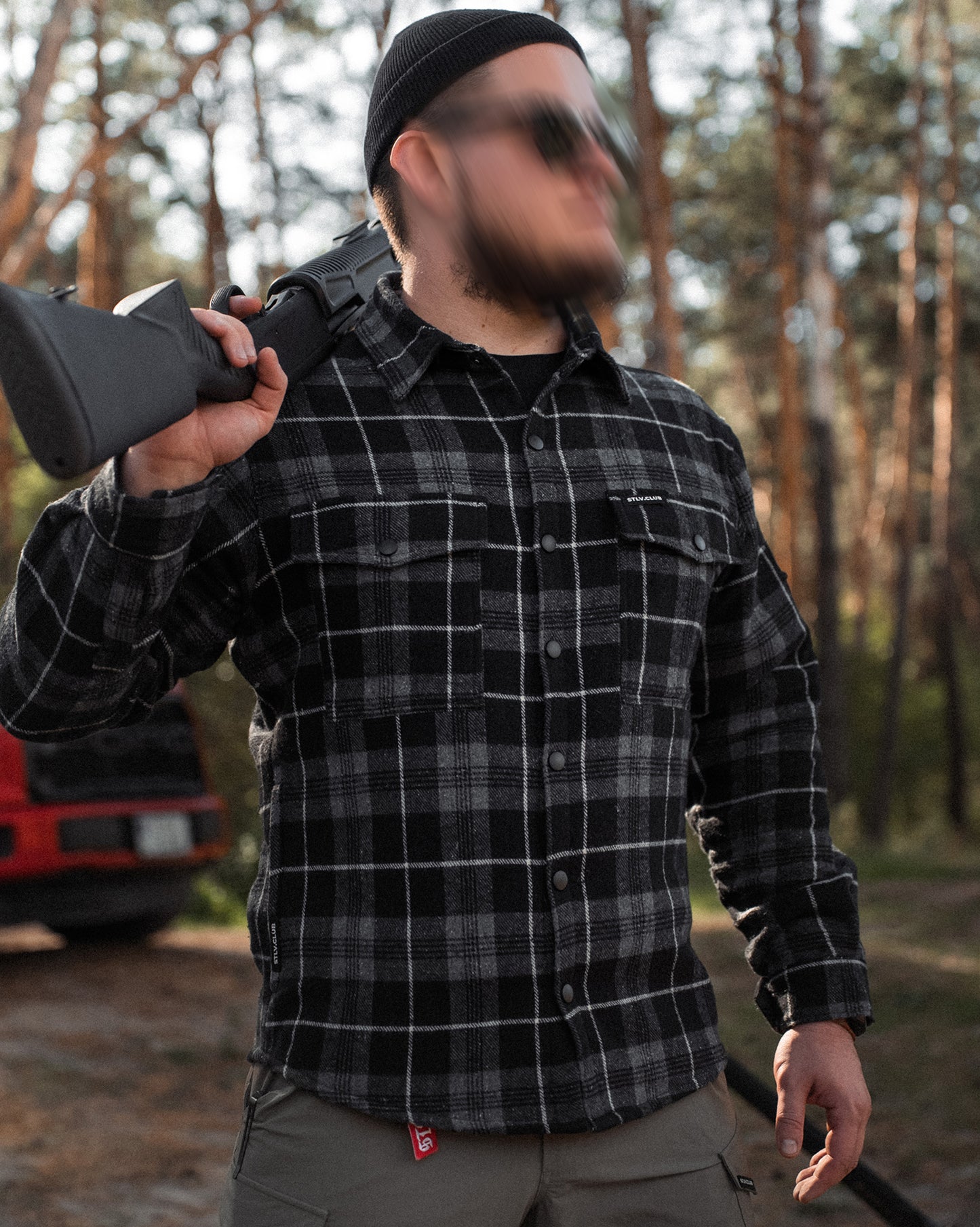 Фланелева Сорочка STLV Black